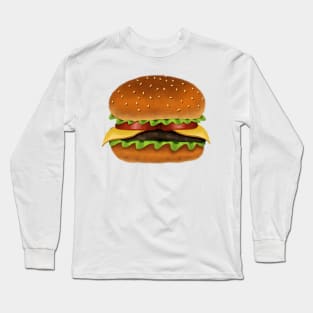 Mmm cheese Burger Long Sleeve T-Shirt